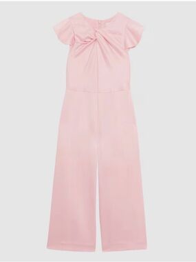 Reid’s Pink Wide-Leg Jumpsuit with Twist-Front Detail
